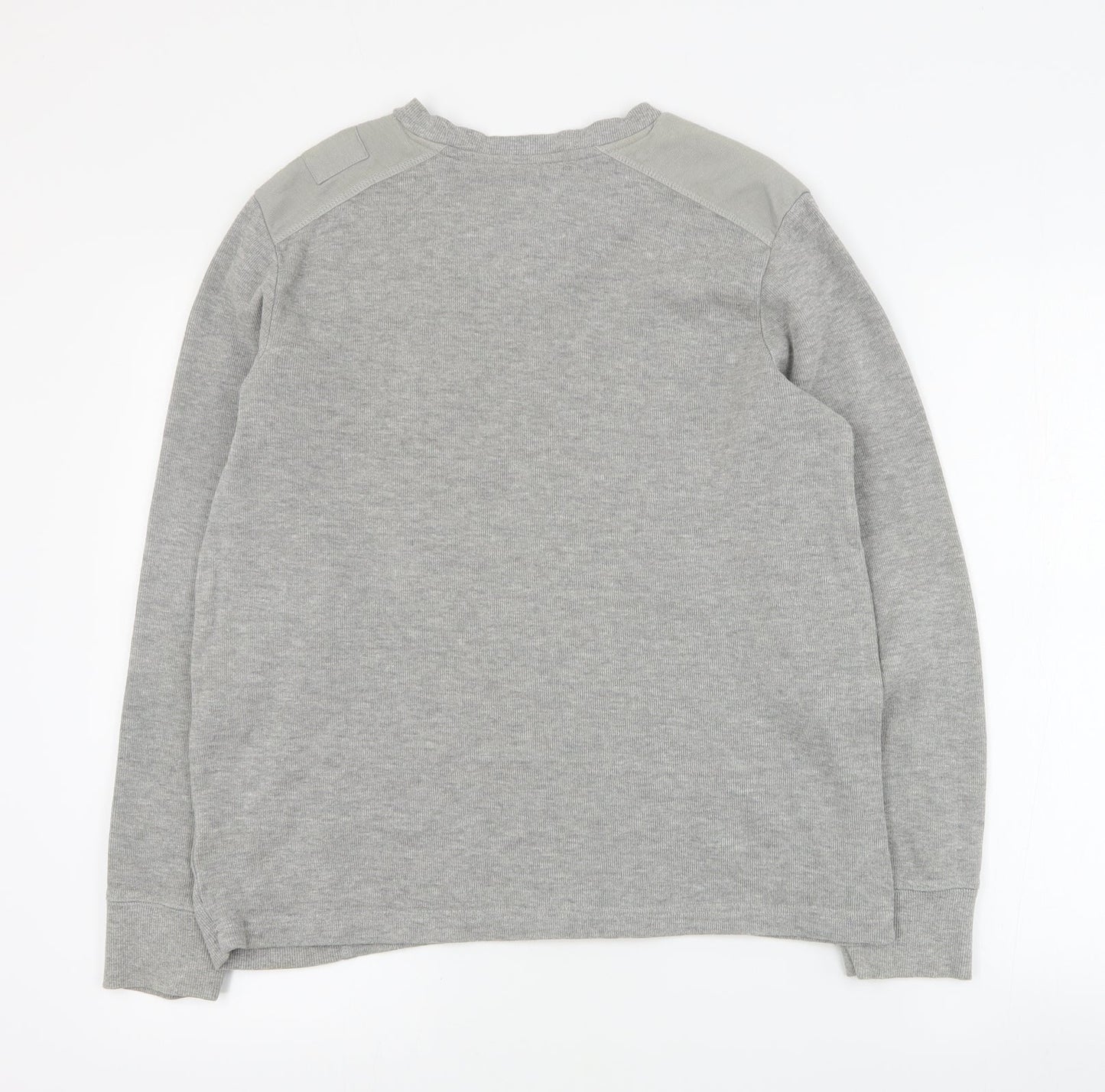 Mens UK Size M Dissident Grey Pullover Sweatshirt