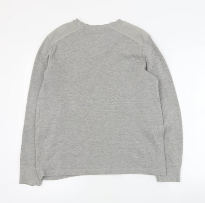 Mens UK Size M Dissident Grey Pullover Sweatshirt