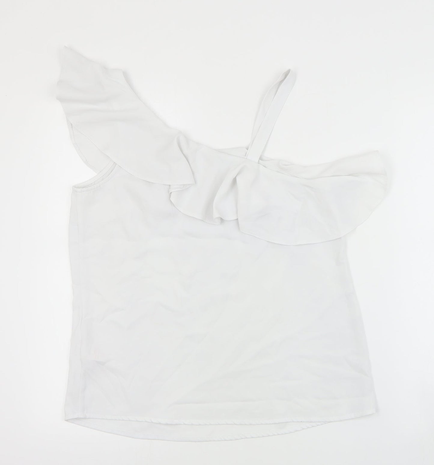 Womens UK Size 10 Peacocks Ivory Basic Blouse