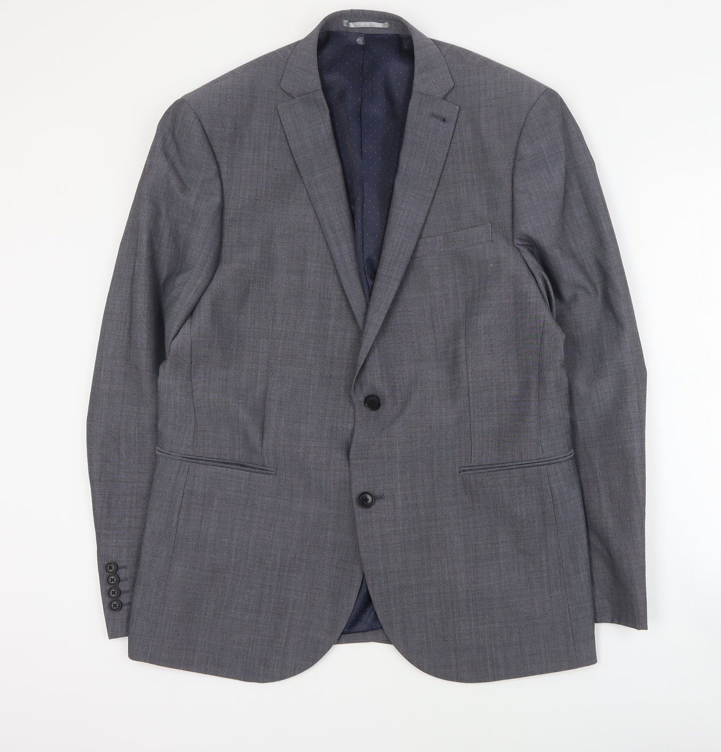 Mens UK Size L NEXT Regular Grey Suit Jacket