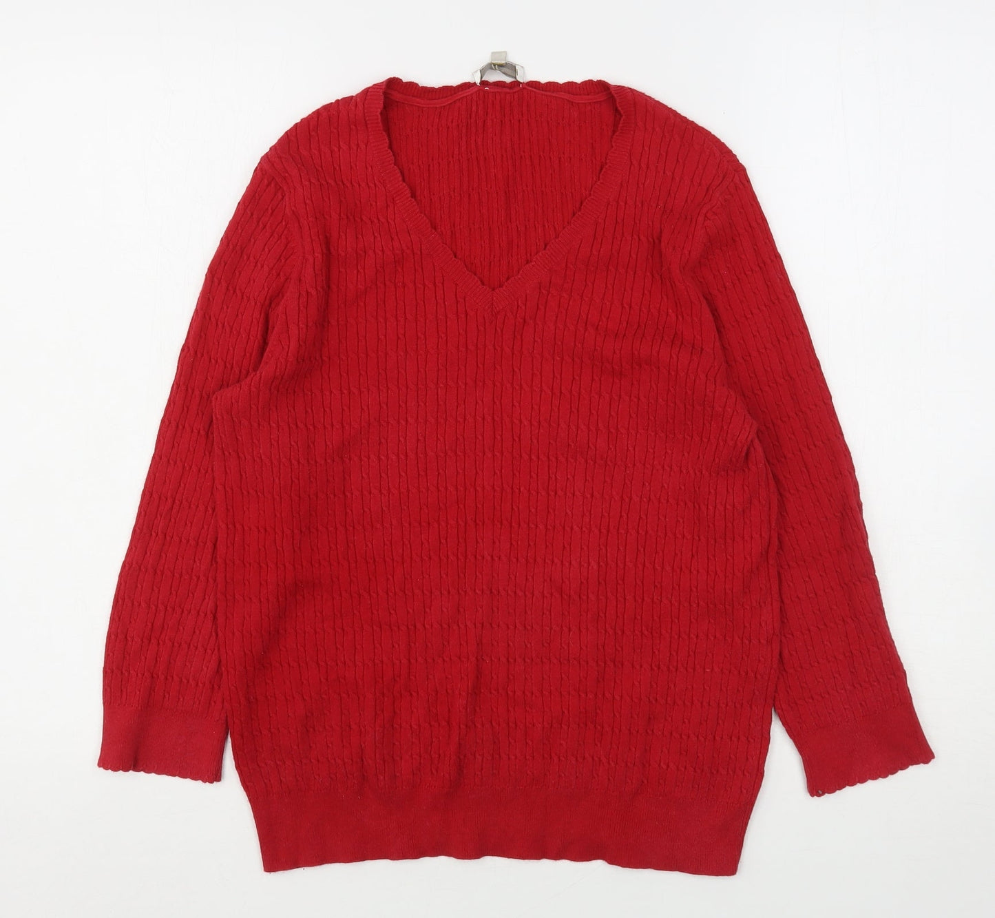 Womens UK Size L CC Red Pullover Jumper