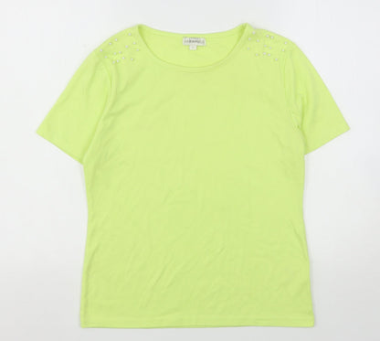 Womens UK Size S Paramour Green Basic T-Shirt