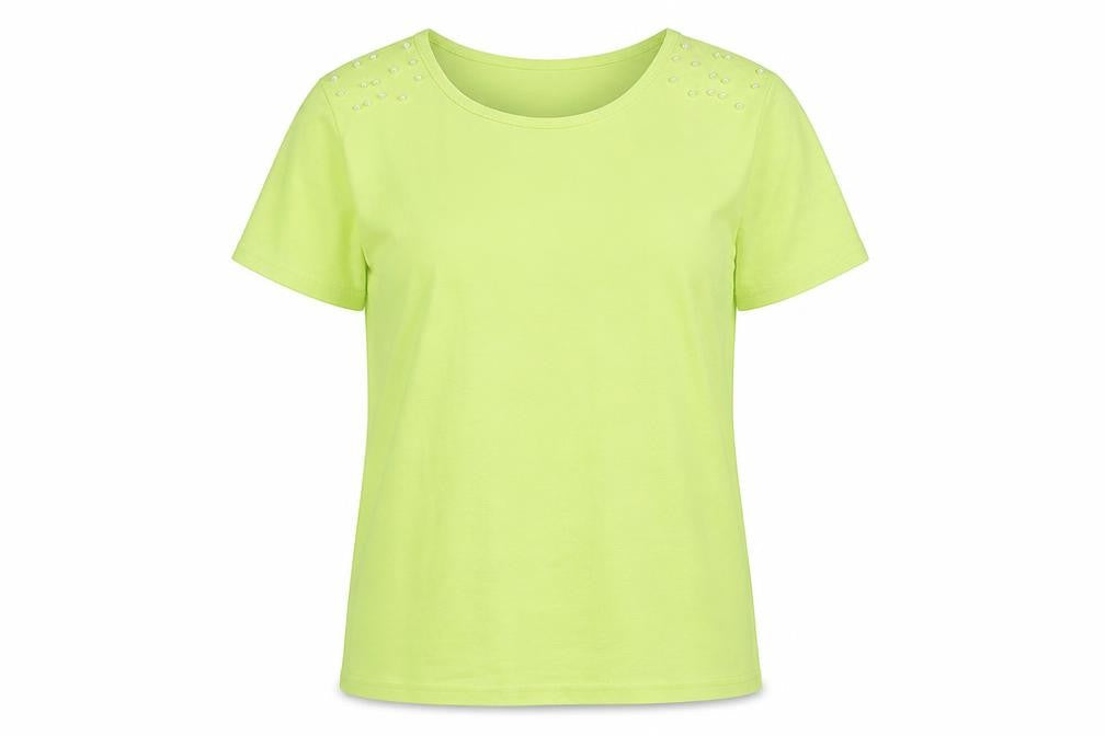 Womens UK Size S Paramour Green Basic T-Shirt