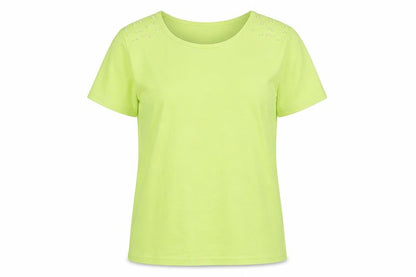 Womens UK Size S Paramour Green Basic T-Shirt