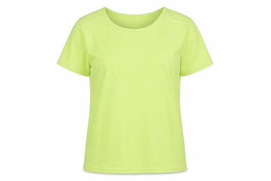 Womens UK Size S Paramour Green Basic T-Shirt