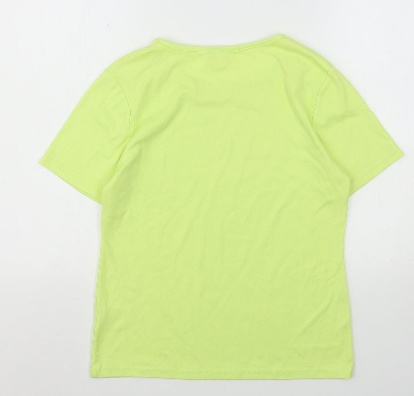 Womens UK Size S Paramour Green Basic T-Shirt