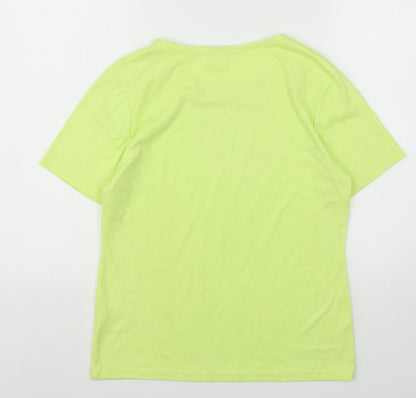 Womens UK Size S Paramour Green Basic T-Shirt