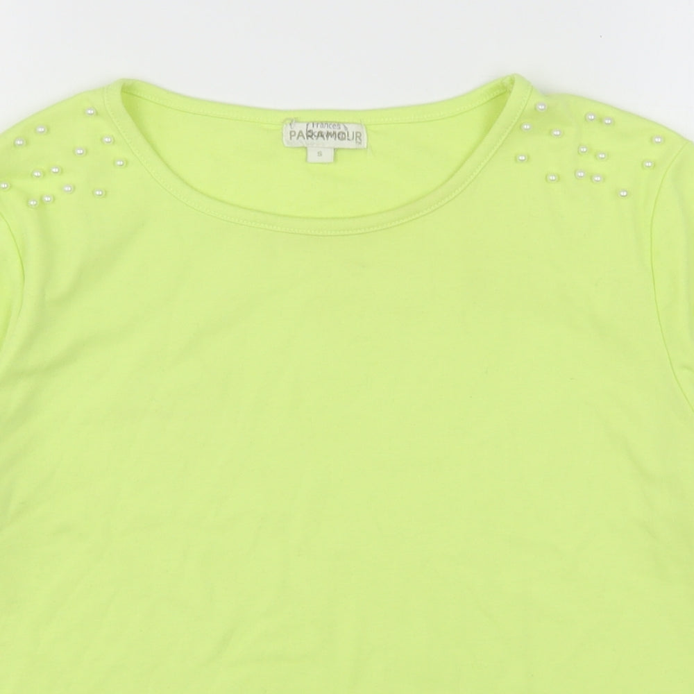 Womens UK Size S Paramour Green Basic T-Shirt