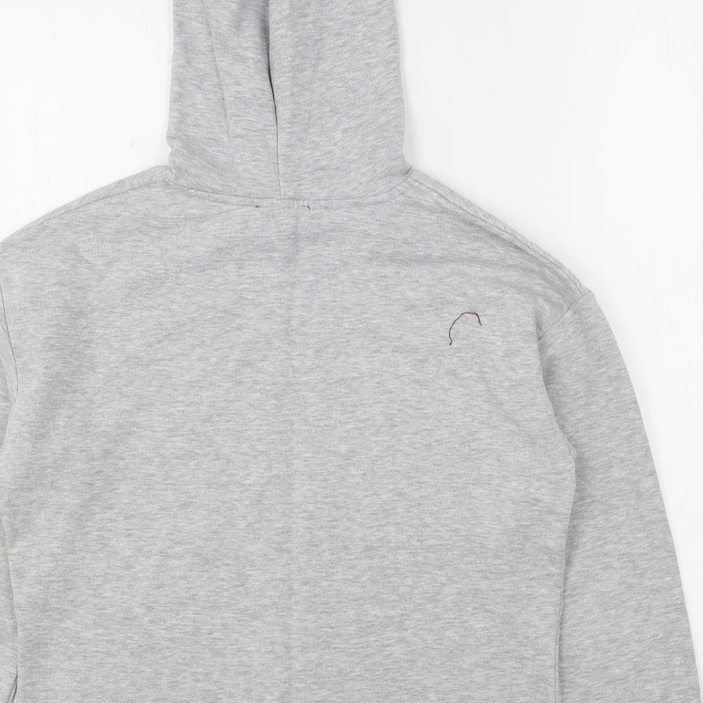 New Look Girls Grey  Polyester Pullover Hoodie Size 12-13 Years   - Friends