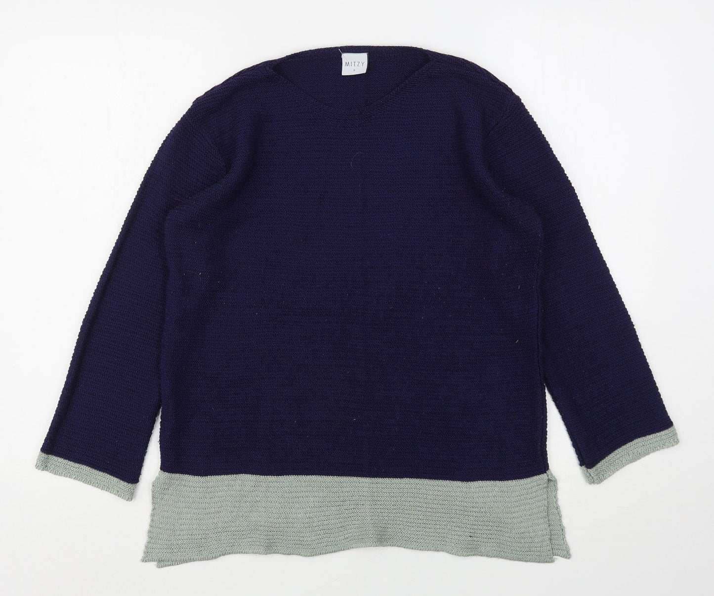Womens UK Size S Mitzy Blue Pullover Jumper