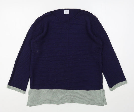 Womens UK Size S Mitzy Blue Pullover Jumper