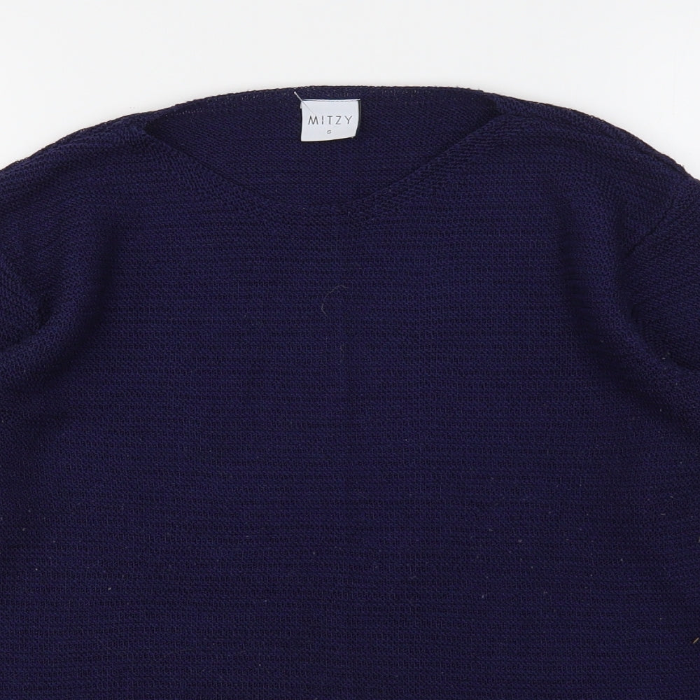 Womens UK Size S Mitzy Blue Pullover Jumper