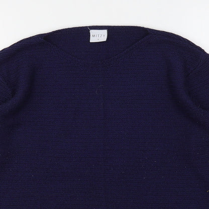Womens UK Size S Mitzy Blue Pullover Jumper