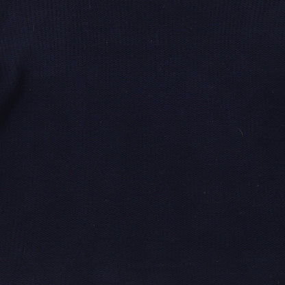 George Womens Blue Round Neck  Acrylic Pullover Jumper Size L