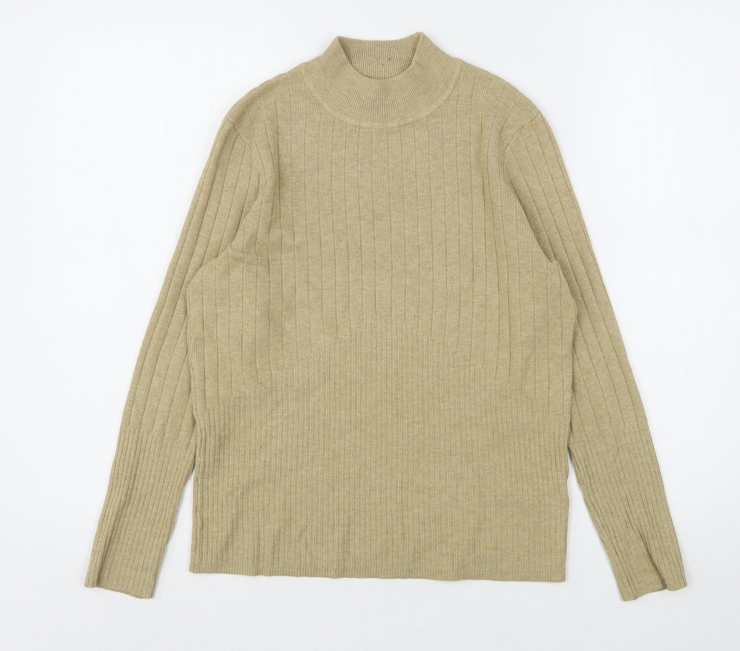 Womens UK Size 14 Marks and Spencer Beige Pullover Jumper