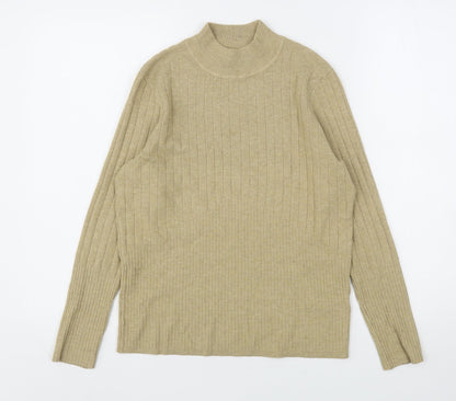 Womens UK Size 14 Marks and Spencer Beige Pullover Jumper