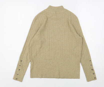 Womens UK Size 14 Marks and Spencer Beige Pullover Jumper