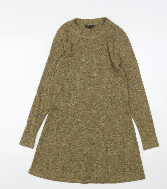 Womens UK Size 6 Topshop Beige Pullover Jumper