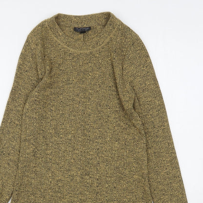 Womens UK Size 6 Topshop Beige Pullover Jumper