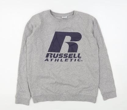 Russell Athletic Boys Grey  Cotton Pullover Sweatshirt Size 12-13 Years