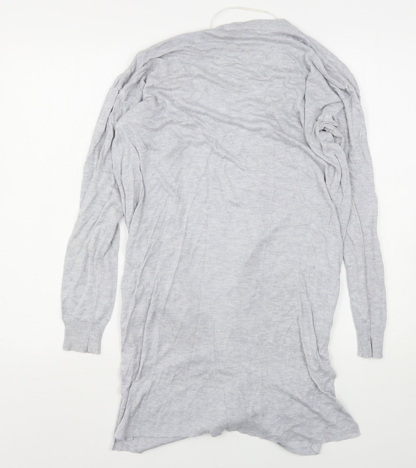 Noisy Mat Womens Grey V-Neck  Viscose Cardigan Jumper Size S