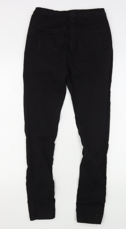 Parisian Womens Black  Cotton Skinny Jeans Size 12 L27 in Regular Button