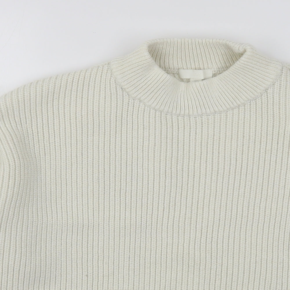 Womens UK Size M H&M Beige Pullover Jumper