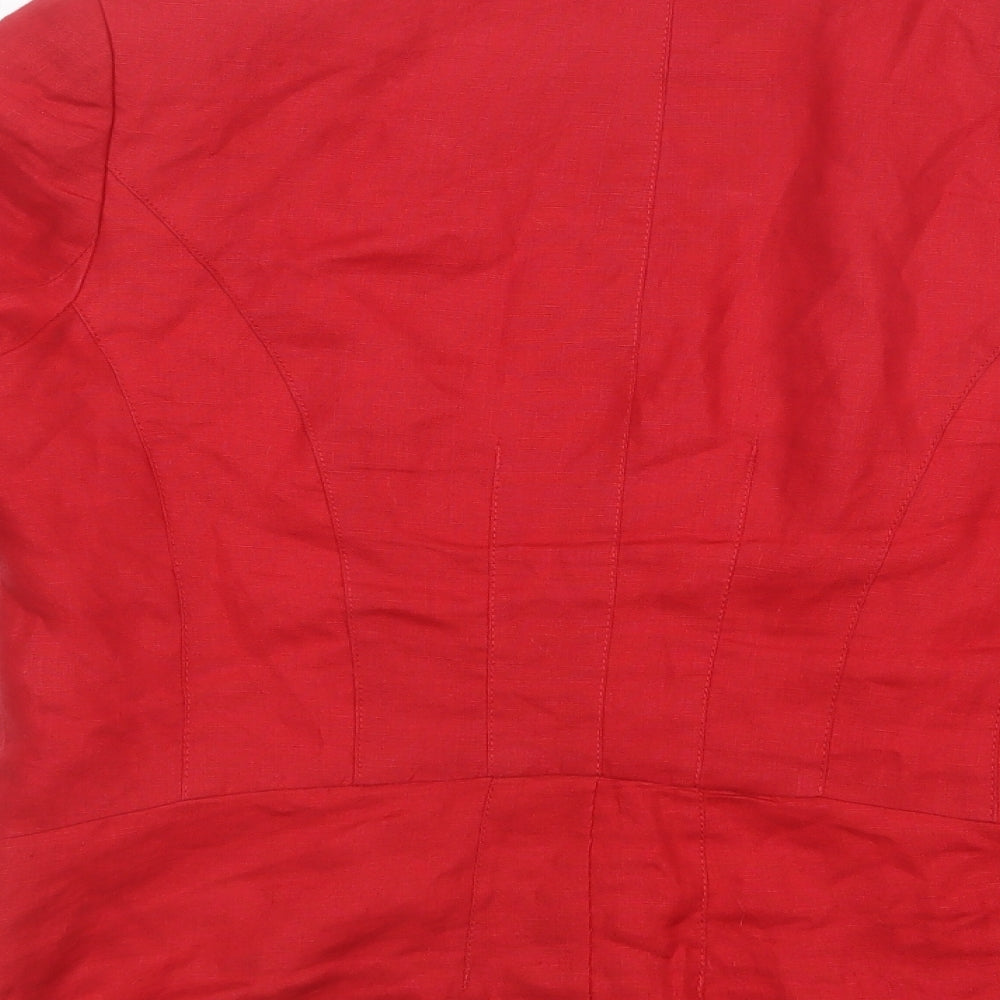 Womens UK Size 10 Per Una Red Jacket