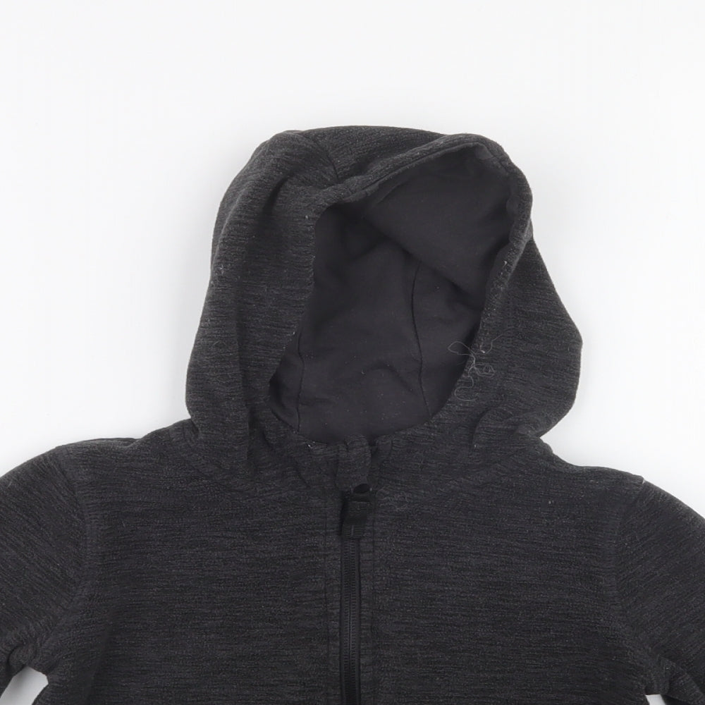 Dunnes Stores Boys Black  100% Polyester Full Zip Hoodie Size 2-3 Years