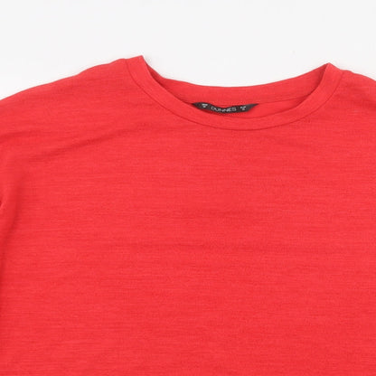 Womens UK Size M Dunnes Stores Red Pullover Sweatshirt