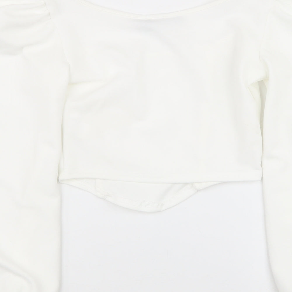 Womens UK Size 8 PRETTYLITTLETHING White Basic Tank