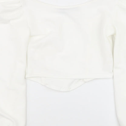 Womens UK Size 8 PRETTYLITTLETHING White Basic Tank