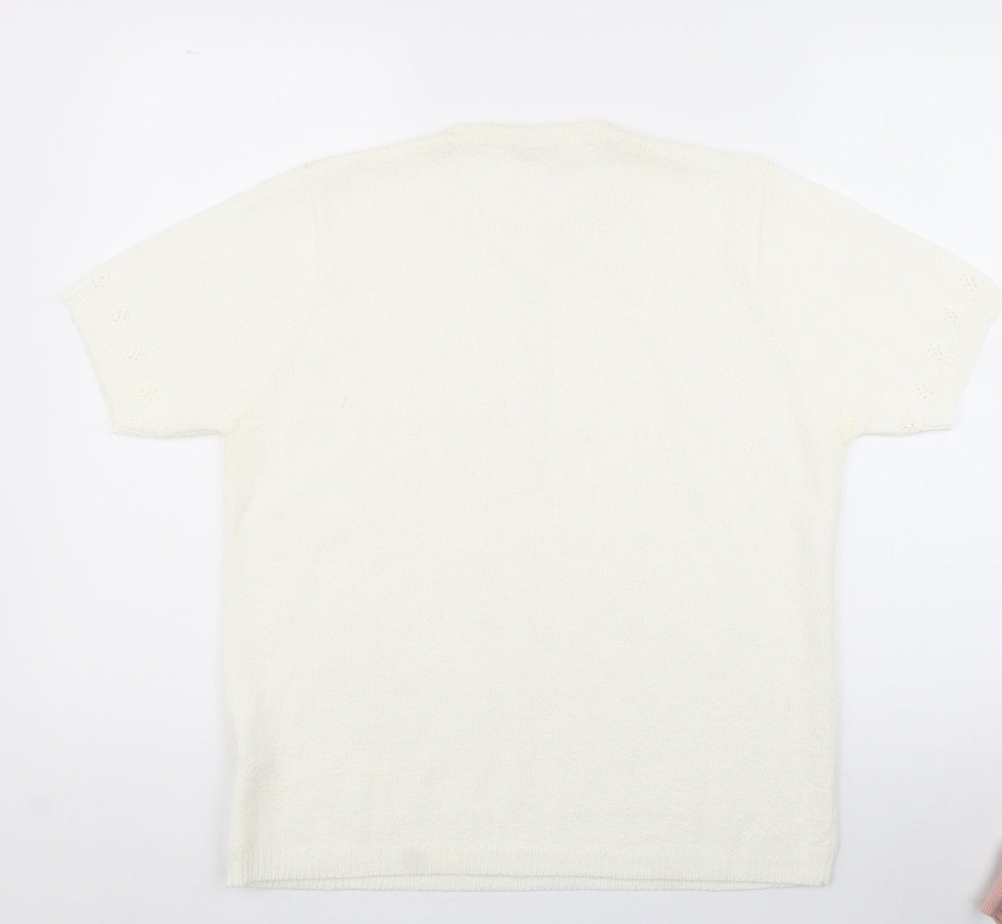 Berkertex Womens White  Acrylic Pullover Sweatshirt Size 14   - size 14-16