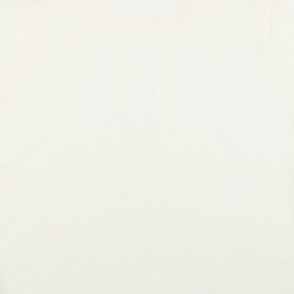 Berkertex Womens White  Acrylic Pullover Sweatshirt Size 14   - size 14-16