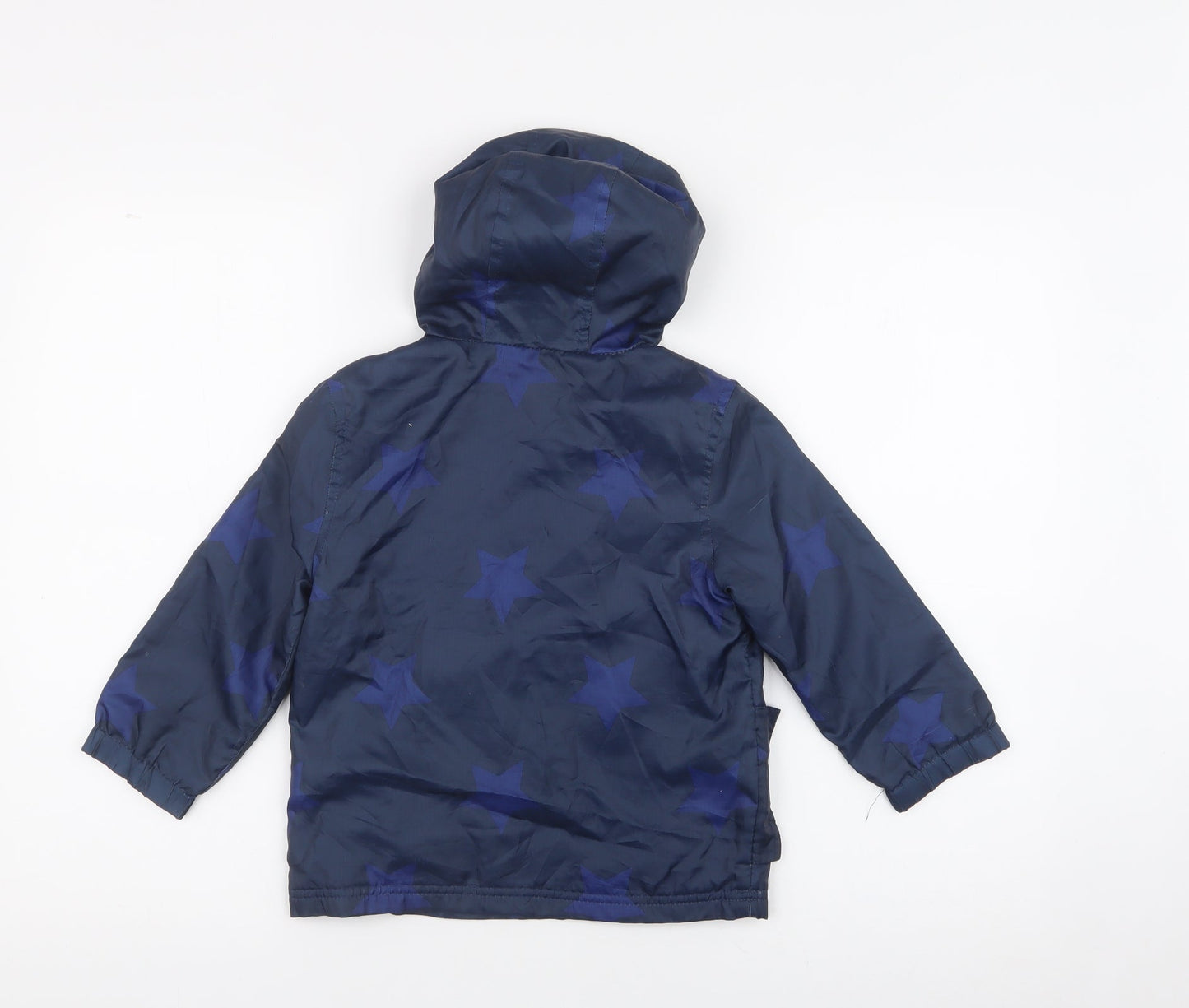 F&F Boys Blue Geometric  Rain Coat Coat Size 2XS