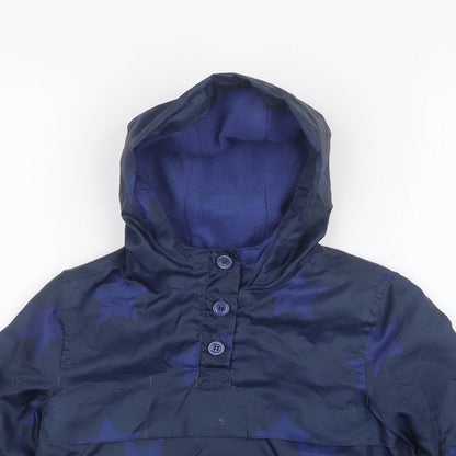 F&F Boys Blue Geometric  Rain Coat Coat Size 2XS