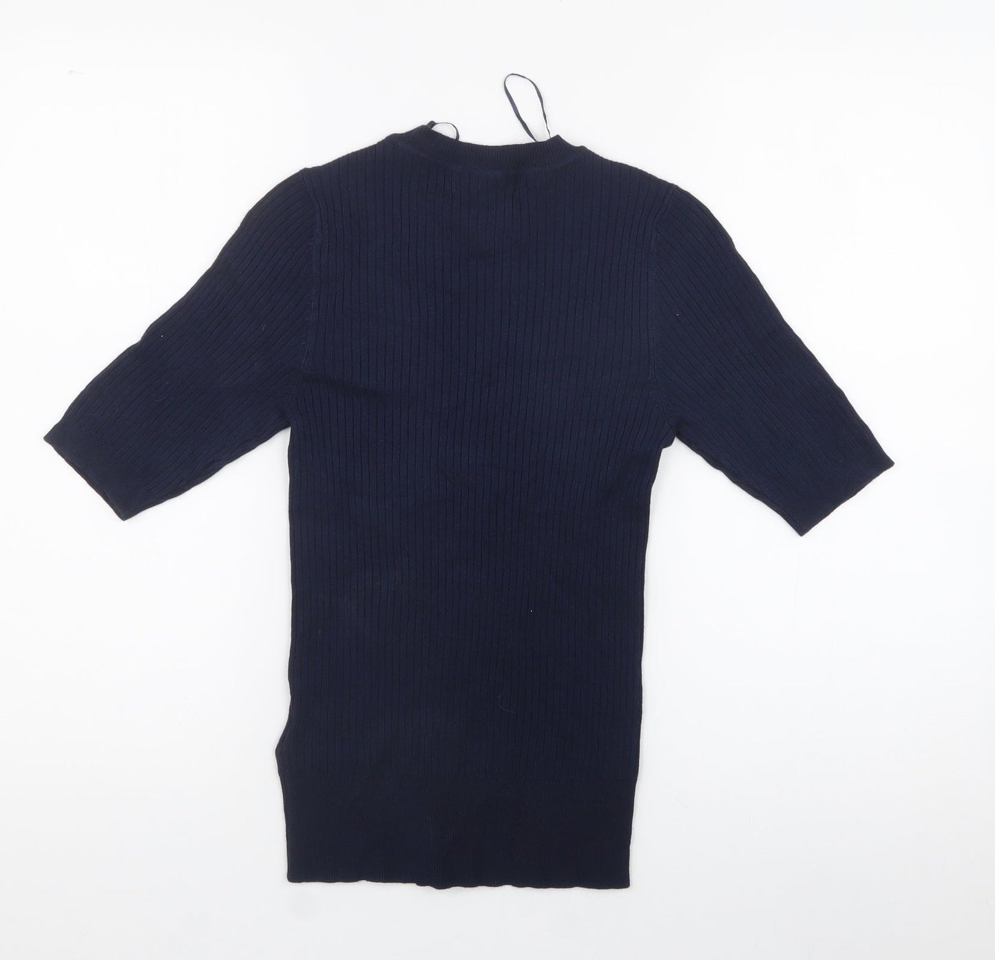 Womens UK Size 6 Marks and Spencer Blue Jersey Polo