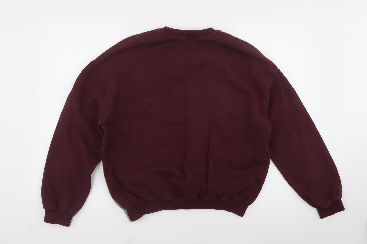 Mens UK Size XS Pull&Bear Purple Pullover Sweatshirt