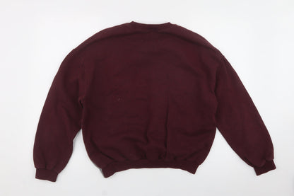 Mens UK Size XS Pull&Bear Purple Pullover Sweatshirt