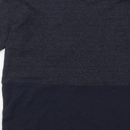 Twisted Soul Mens Blue Round Neck  Cotton Pullover Jumper Size S