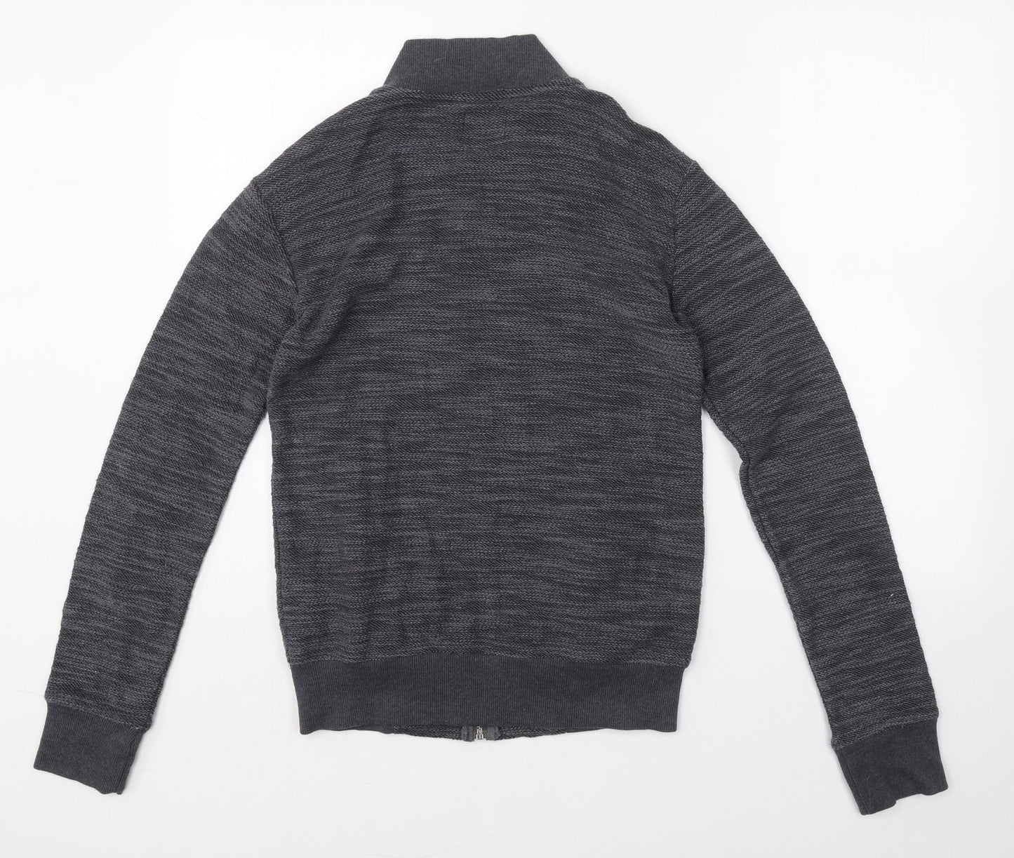 Twisted Soul Womens Grey  Cotton Full Zip Sweatshirt Size XS