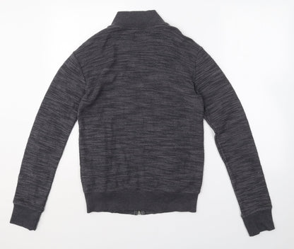 Twisted Soul Womens Grey  Cotton Full Zip Sweatshirt Size XS