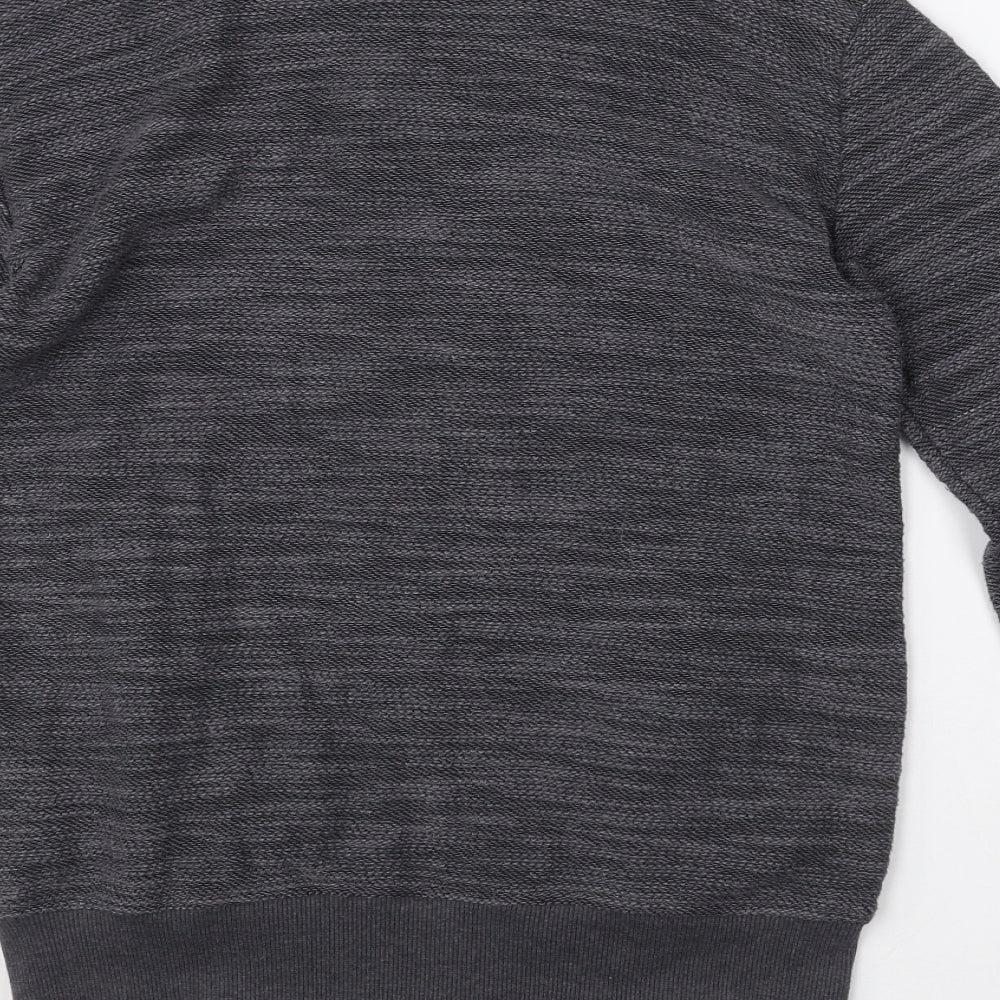 Twisted Soul Womens Grey  Cotton Full Zip Sweatshirt Size XS