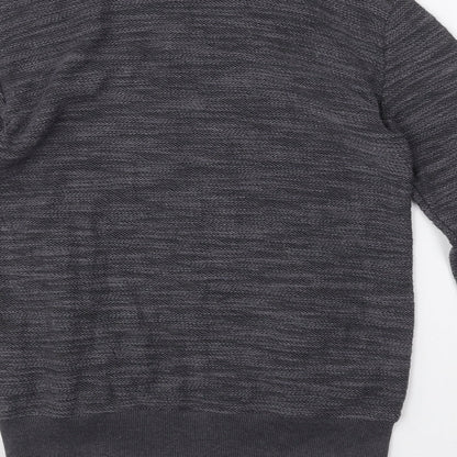 Twisted Soul Womens Grey  Cotton Full Zip Sweatshirt Size XS