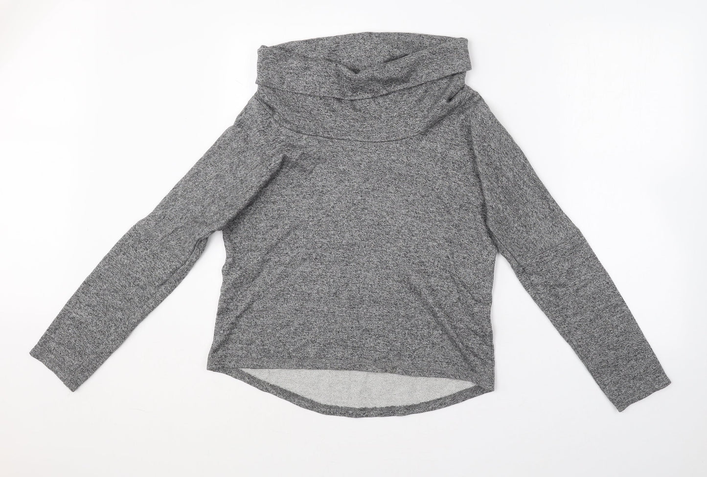 TU Womens Grey Roll Neck  Cotton Pullover Jumper Size 12