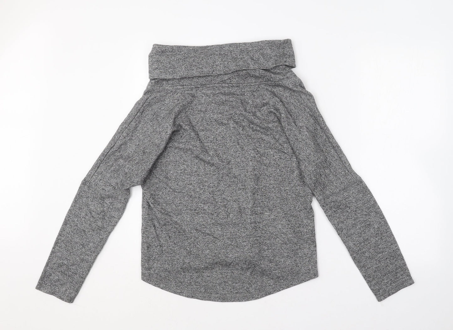 TU Womens Grey Roll Neck  Cotton Pullover Jumper Size 12