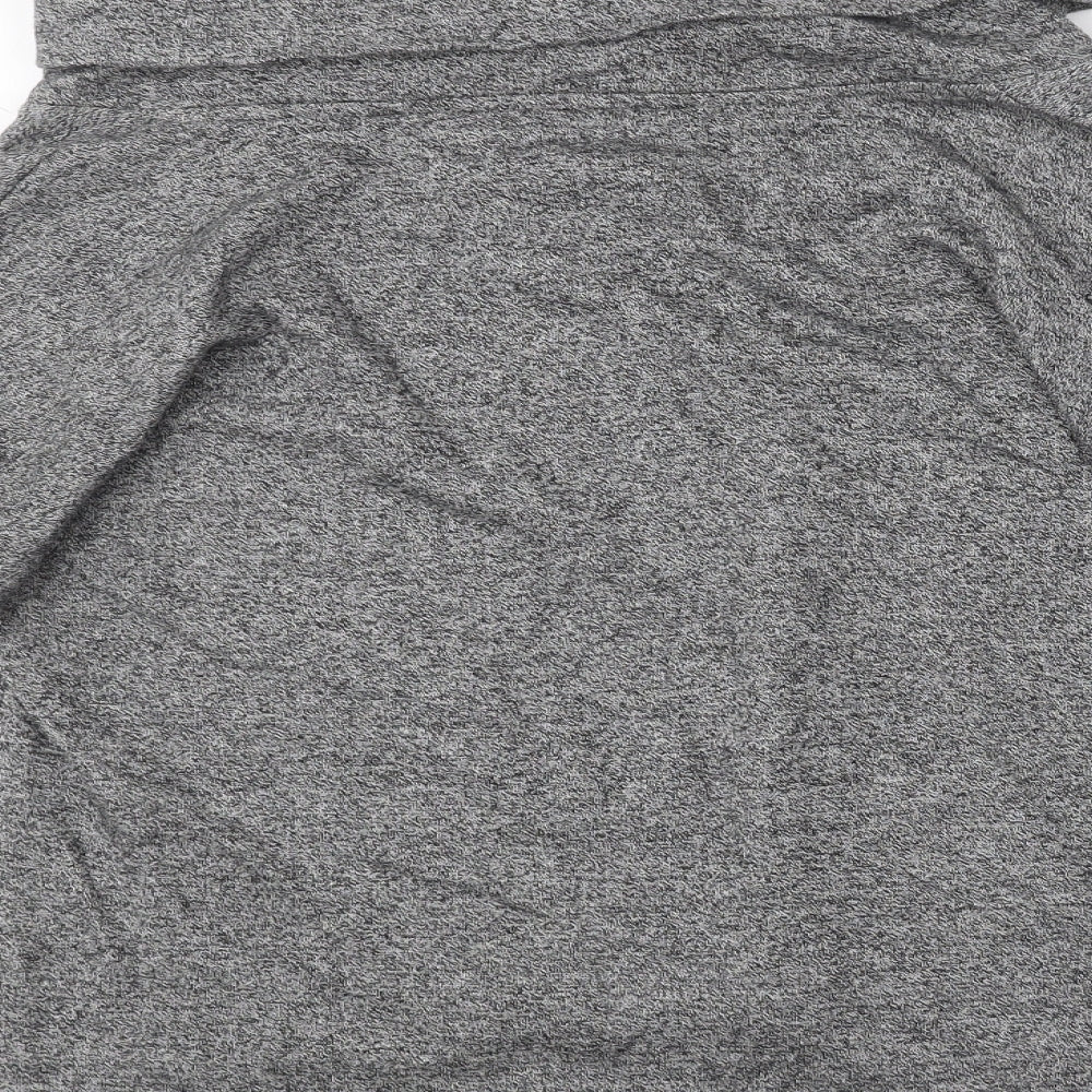 TU Womens Grey Roll Neck  Cotton Pullover Jumper Size 12