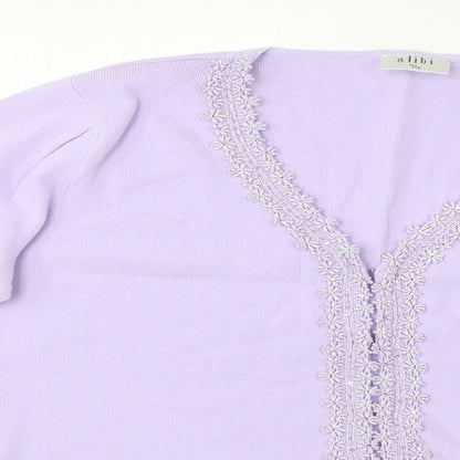 Womens UK Size 16 Alibi Purple Pullover Jumper
