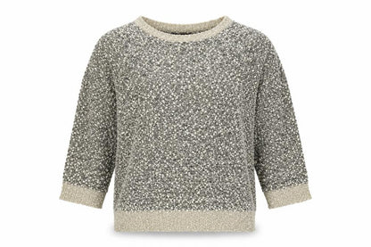 Bonmarché Womens Multicoloured Round Neck Polyester Pullover Jumper Size M