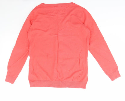 Womens UK Size L Dunnes Stores Pink Pullover Jumper